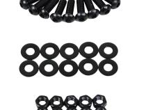 Jeep CJ/YJ Hood Hinge Pair 55-95 CJ and Wrangler YJ Powdercoat Black Kentrol