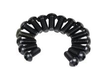 Jeep CJ/YJ Windshield Hinge Pair 76-95 CJ and Wrangler YJ Powdercoat Black Kentrol