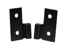 JEEP CJ/YJ/TJ Lower Door Hinge Pair 76-06 CJ and Wrangler YJ/TJ Powdercoat Black Kentrol