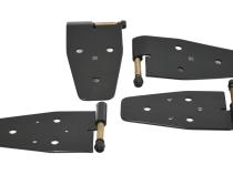 Jeep YJ Door Hinge Set 4 Pieces 87-95 Wrangler TJ Powdercoat Black Kentrol
