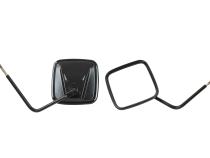 JEEP CJ/YJ/TJ/JK Outback Mirrors Pair 76-18 CJ and Wrangler YJ/TJ/JK Powdercoat Black Kentrol