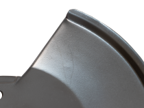 Jeep CJ Disc Brake Dust Cover for 76-78 Jeep CJ Black Powdercoat Stainless Kentrol