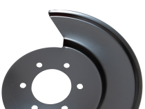 Jeep CJ Disc Brake Dust Cover for 55-83 Jeep CJ Black Powdercoat Stainless Kentrol