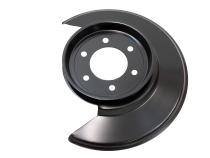 Jeep CJ Disc Brake Dust Cover for 55-83 Jeep CJ Black Powdercoat Stainless Kentrol