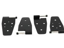 Jeep TJ Door Hinge Set 4 Pieces 97-06 Wrangler TJ Powdercoat Black Kentrol