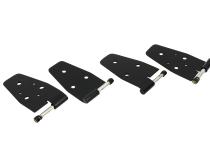 Jeep TJ Door Hinge Set 4 Pieces 97-06 Wrangler TJ Powdercoat Black Kentrol