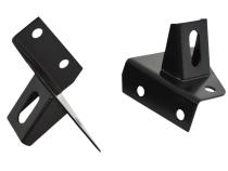 Jeep CJ/YJ Light Bracket Pair 76-95 CJ and Wrangler YJ Powdercoat Black Kentrol