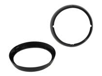 Jeep CJ Headlight Bezels Pair 72-86 CJ Powdercoat Black Kentrol
