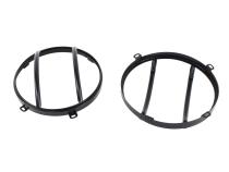 Jeep JK Euro Headlight Guards Pair  07-18 Wrangler JK Powdercoat Black Kentrol