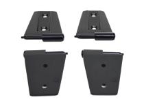 Jeep JK Door Hinge Set 4 Pieces 2 Door 07-18 Wrangler JK Powdercoat Black Kentrol