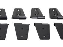 Jeep JK Door Hinge Set 8 Pieces 4 Door 07-18 Wrangler JK Powdercoat Black Kentrol