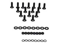 Jeep JK Door Hinge Set 8 Pieces 4 Door 07-18 Wrangler JK Powdercoat Black Kentrol