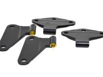 Jeep JK Body Door Hinge Set 4 Pieces 2 Door 07-18 Wrangler JK Powdercoat Black Kentrol