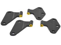 Jeep JK Body Door Hinge Set 4 Pieces 2 Door 07-18 Wrangler JK Powdercoat Black Kentrol