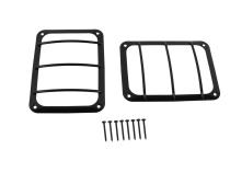 Jeep JK Taillight Guard Pair 07-18 Wrangler JK Powdercoat Black Kentrol