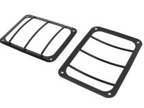 Jeep JK Taillight Guard Pair 07-18 Wrangler JK Powdercoat Black Kentrol