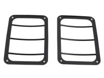Jeep JK Taillight Guard Pair 07-18 Wrangler JK Powdercoat Black Kentrol