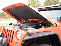 Jeep JK Hoold Lift Support Black Painted Steel Kentrol