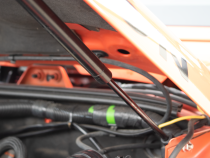 Jeep JK Hoold Lift Support Black Painted Steel Kentrol