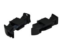 Jeep JK Hood Catch Pair 07-18 Wrangler JK Textured Black Kentrol