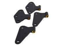 Jeep JK Body Door Hinge Set 4 Pieces 2 Door 07-18 Wrangler JK Textured Black Kentrol