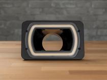 4x6 Inch Billet Air Intake with HDR Switchback Halo (Black) Dapper Lighting