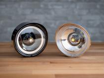 1969 Chevrolet Camaro Black Billet Front Parking Lamps with Revive 1157 Switchback LED Dapper Lighting